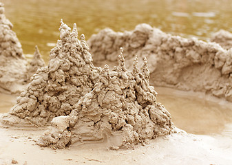 Image showing Sand Castle on Beach