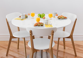 Image showing Table with healthy breakfast