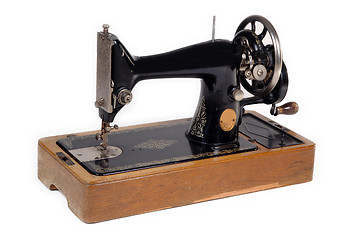 Image showing Old sewing machine.