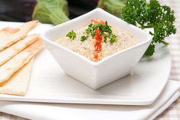 Image showing moutabal baba ghanoush eggplant dip