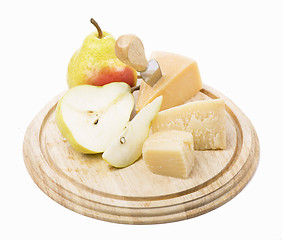 Image showing cheese and fruit