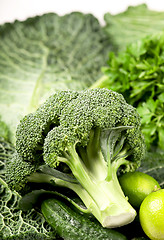 Image showing still life of fresh cabbage