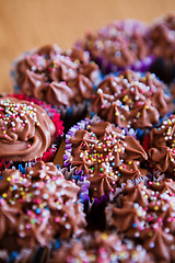 Image showing Chocolate cupcakes