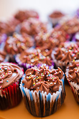 Image showing Chocolate cupcakes