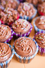 Image showing Chocolate cupcakes