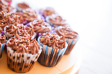 Image showing Chocolate cupcakes