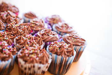 Image showing Chocolate cupcakes