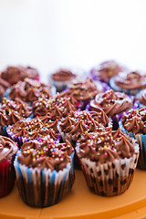 Image showing Chocolate cupcakes