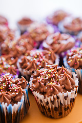 Image showing Chocolate cupcakes