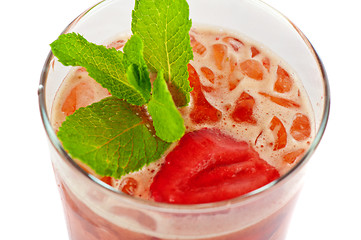 Image showing strawberry cold tea