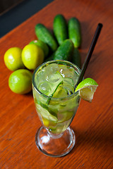 Image showing cucumber lemonade