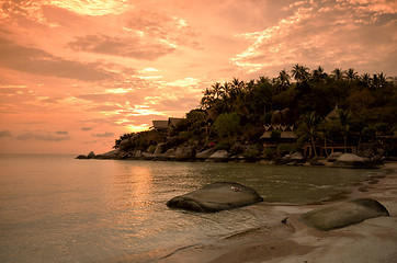Image showing Sunset at Ko Thao, Thaialnd