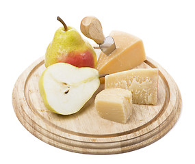 Image showing cheese and fruit