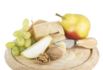 Image showing cheese and fruit