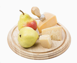 Image showing cheese and fruit