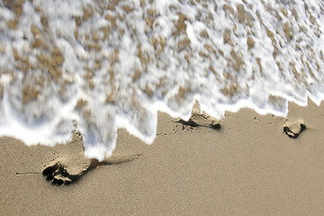 Image showing Beach Footprints