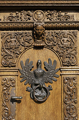 Image showing Polish eagle, door knocker.