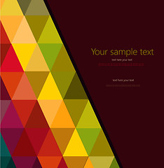 Image showing Colorful abstract geometric background with triangular polygons.