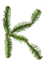 Image showing K - symbol from christmas alphabet