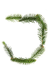 Image showing J - symbol from christmas alphabet