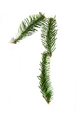 Image showing 1 - number symbol from christmas alphabet