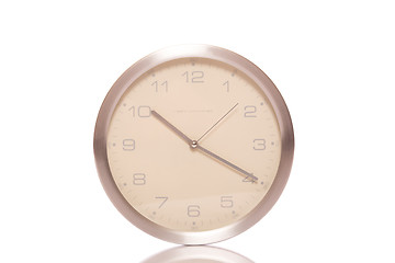 Image showing Silver wall clock