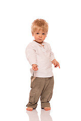 Image showing Full length portrait of a young boy