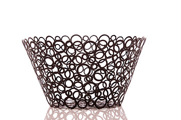 Image showing Black steel basket