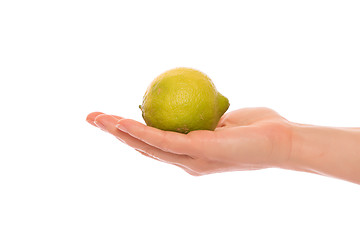 Image showing Hand with lemon