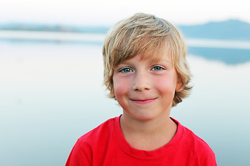 Image showing portrait of smiling boy