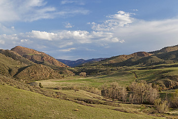 Image showing springtime in mountain valley