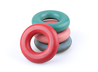 Image showing Rubber hand rings trainers