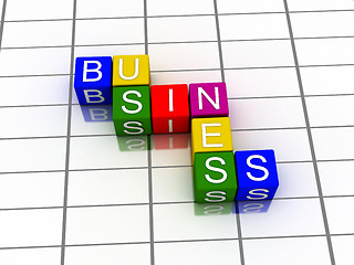 Image showing 3d word business 