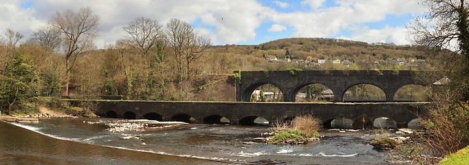 Image showing Aberdulais aquaduct in Wales