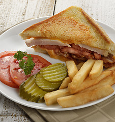 Image showing Ham Or Turkey Sandwich