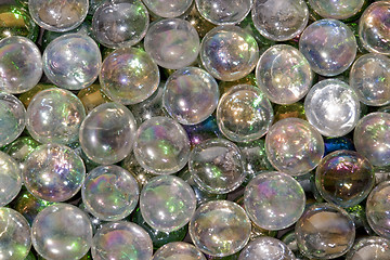 Image showing iridescent glass beads