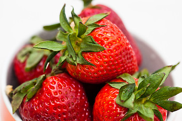 Image showing Fresh strawberries