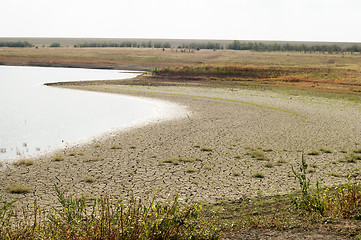 Image showing drying lake