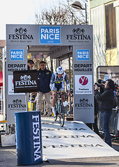 Image showing The Cyclist Veuchelen Frederik- Paris Nice 2013 Prologue in Houi