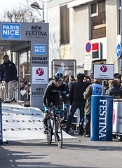 Image showing The Cyclist Ian Boswell- Paris Nice 2013 Prologue in Houilles