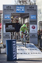 Image showing The Cyclist Ratto Daniele- Paris Nice 2013 Prologue in Houilles