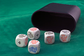 Image showing Poker dice