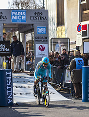 Image showing The Cyclist Gasparotto Enrico- Paris Nice 2013 Prologue in Houil