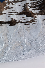 Image showing Avalanche on mountains