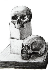 Image showing My hand drawing lesson 4 human skull