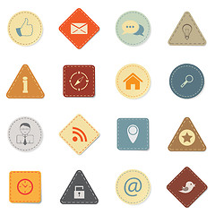 Image showing Web icons, retro style