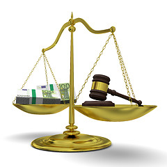 Image showing Profit versus justice