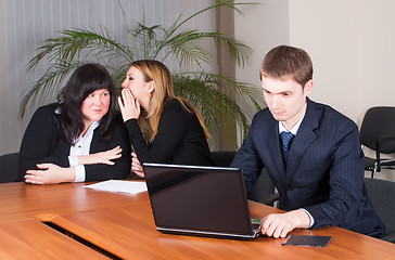 Image showing Businessman working in office