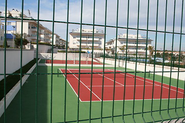 Image showing Spanish apartment buildings