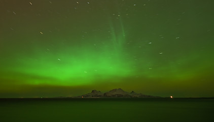 Image showing Aurora and Island